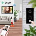 Bcom smart life multiusuario visión nocturna inalámbrica tuya monitores de timbre inteligente 2021 poe kit de timbre de puerta wifi con cable